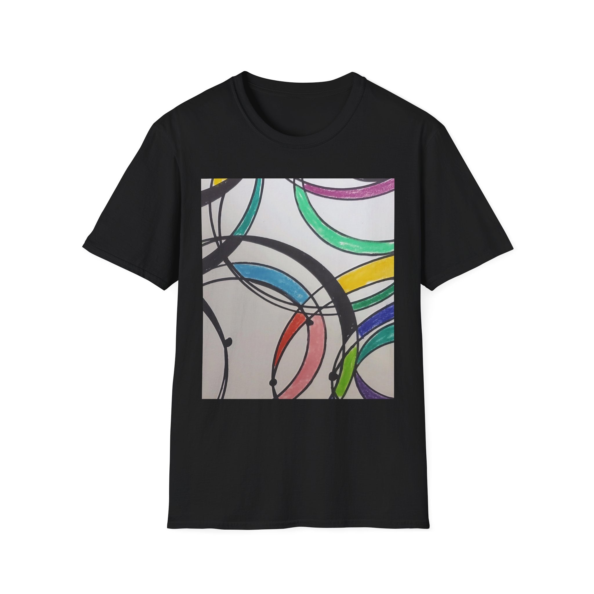 Abstract Colorful Rings T-Shirt