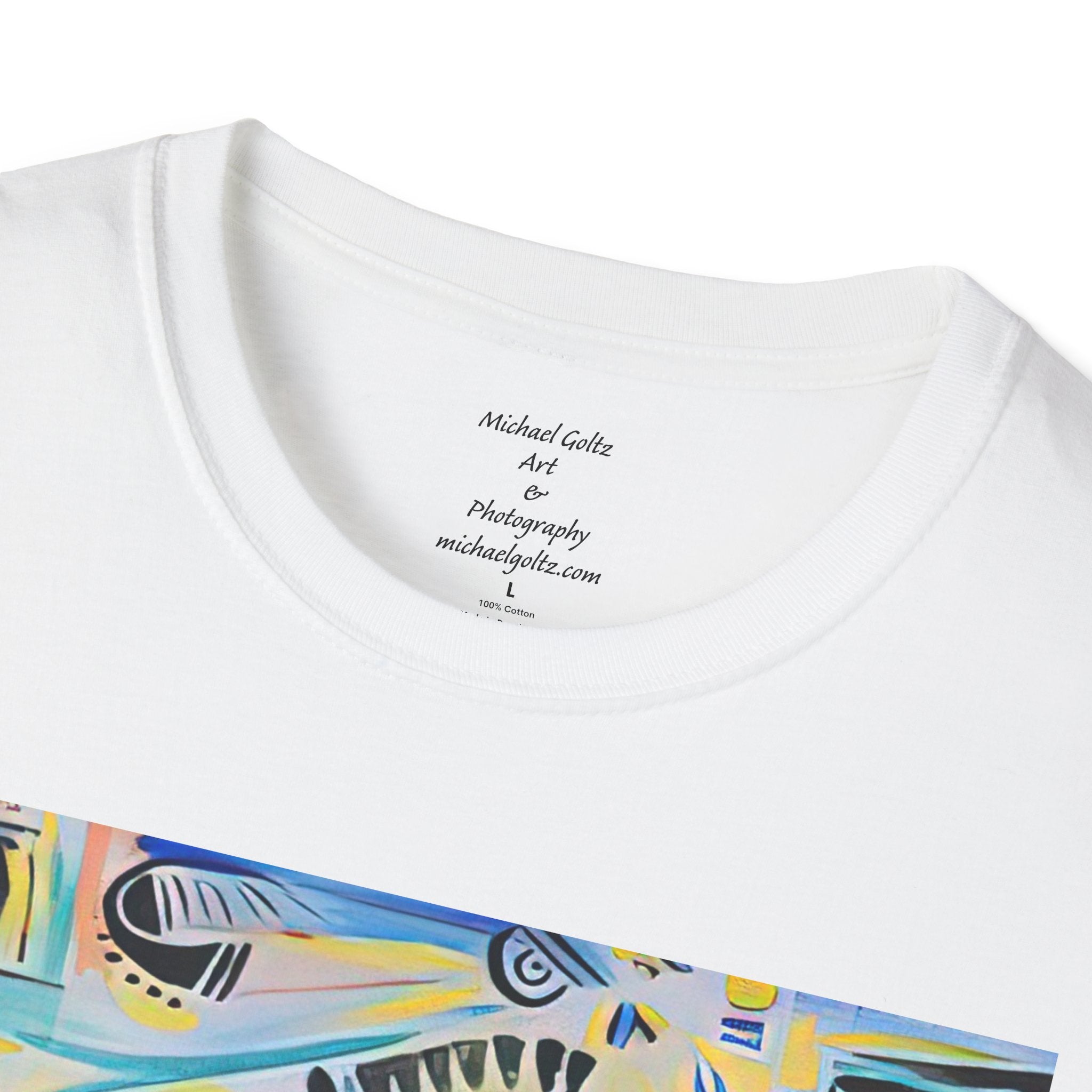 Abstract Colorwave T-Shirt — Vibrant Modern Art Graphic Tee by autistic artist