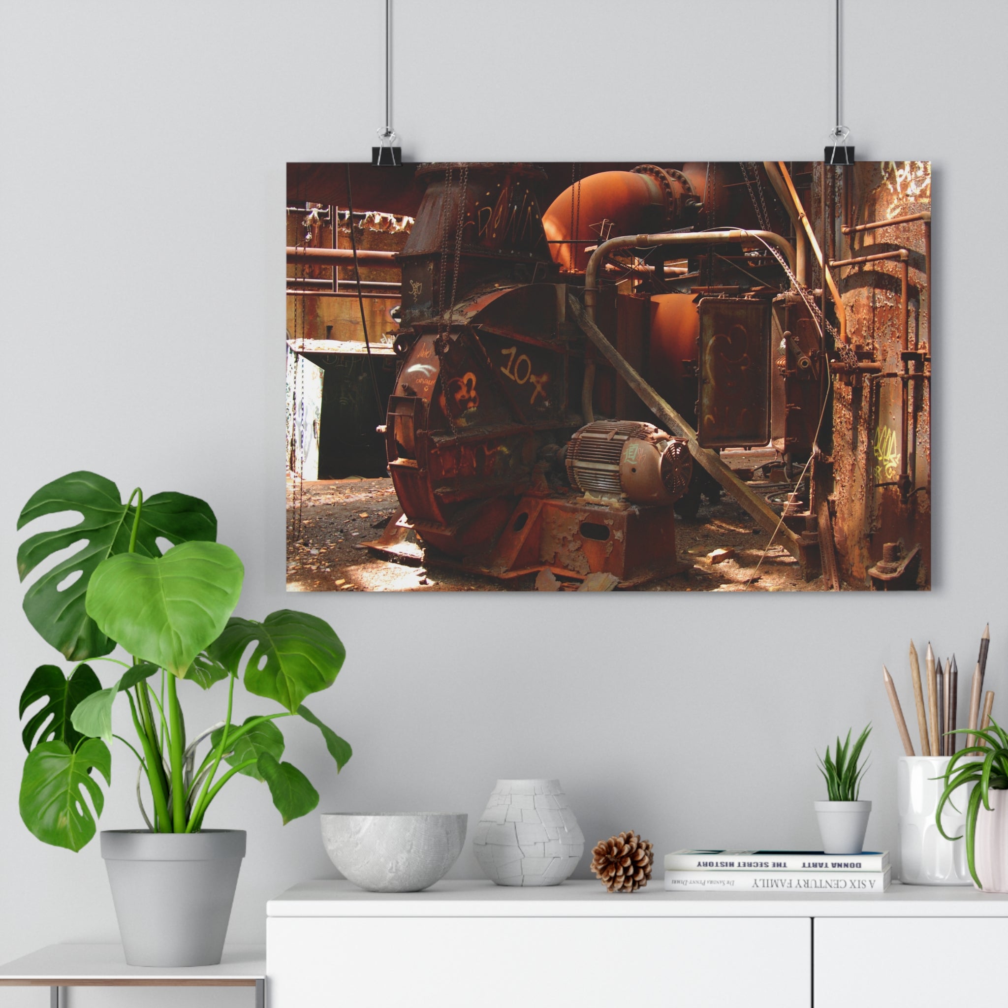 Carrie Blast Furnace Giclée Art Print — Industrial Rusted Steel Mill Machinery Photography by Autistic Photographer