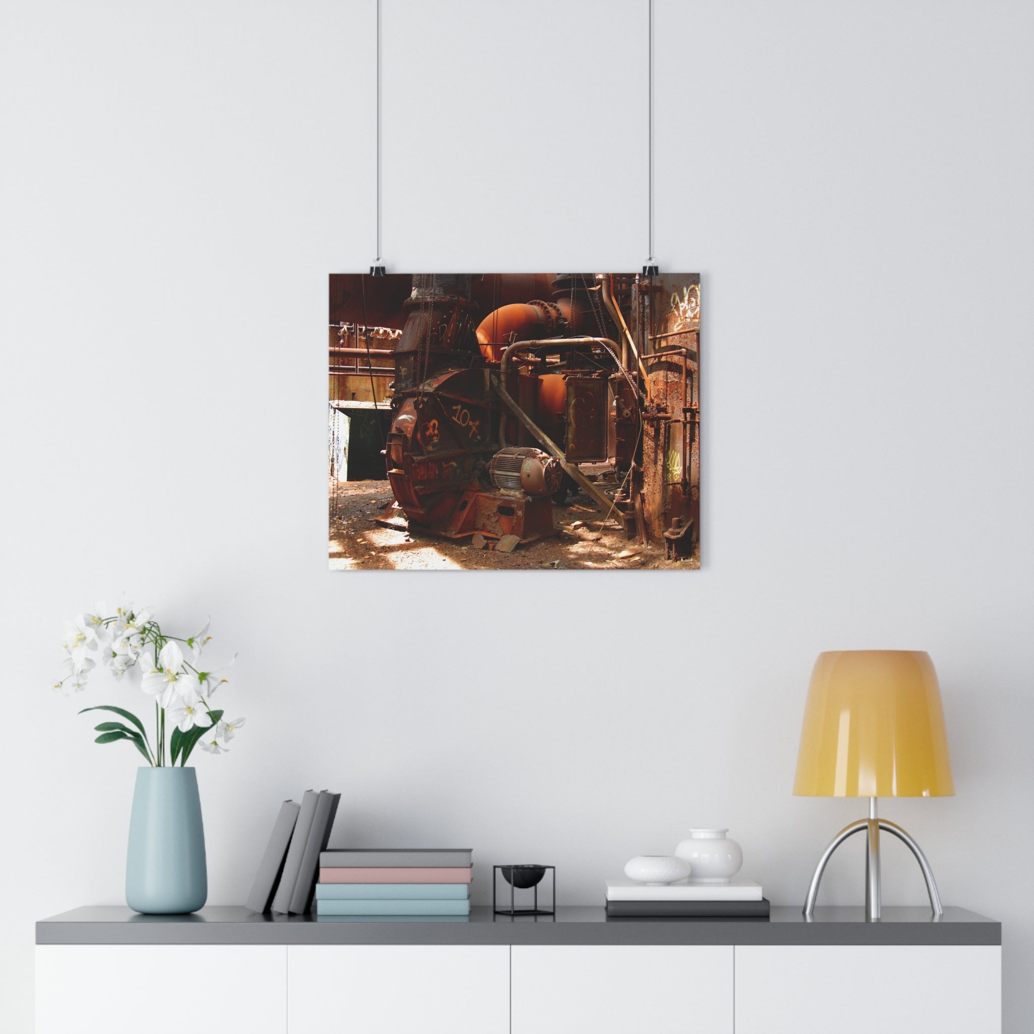 Carrie Blast Furnace Giclée Art Print — Industrial Rusted Steel Mill Machinery Photography by Autistic Photographer