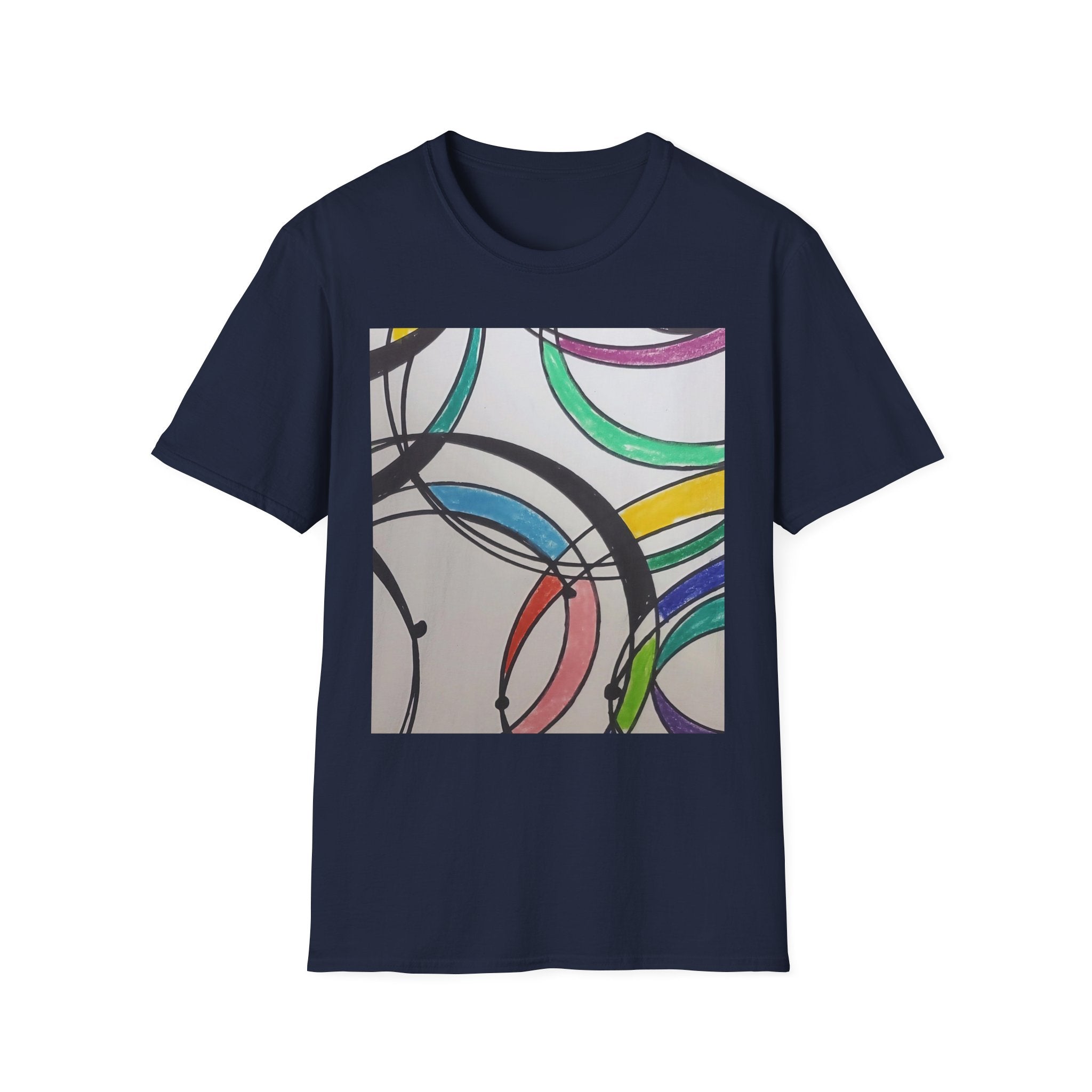 Abstract Colorful Rings T-Shirt