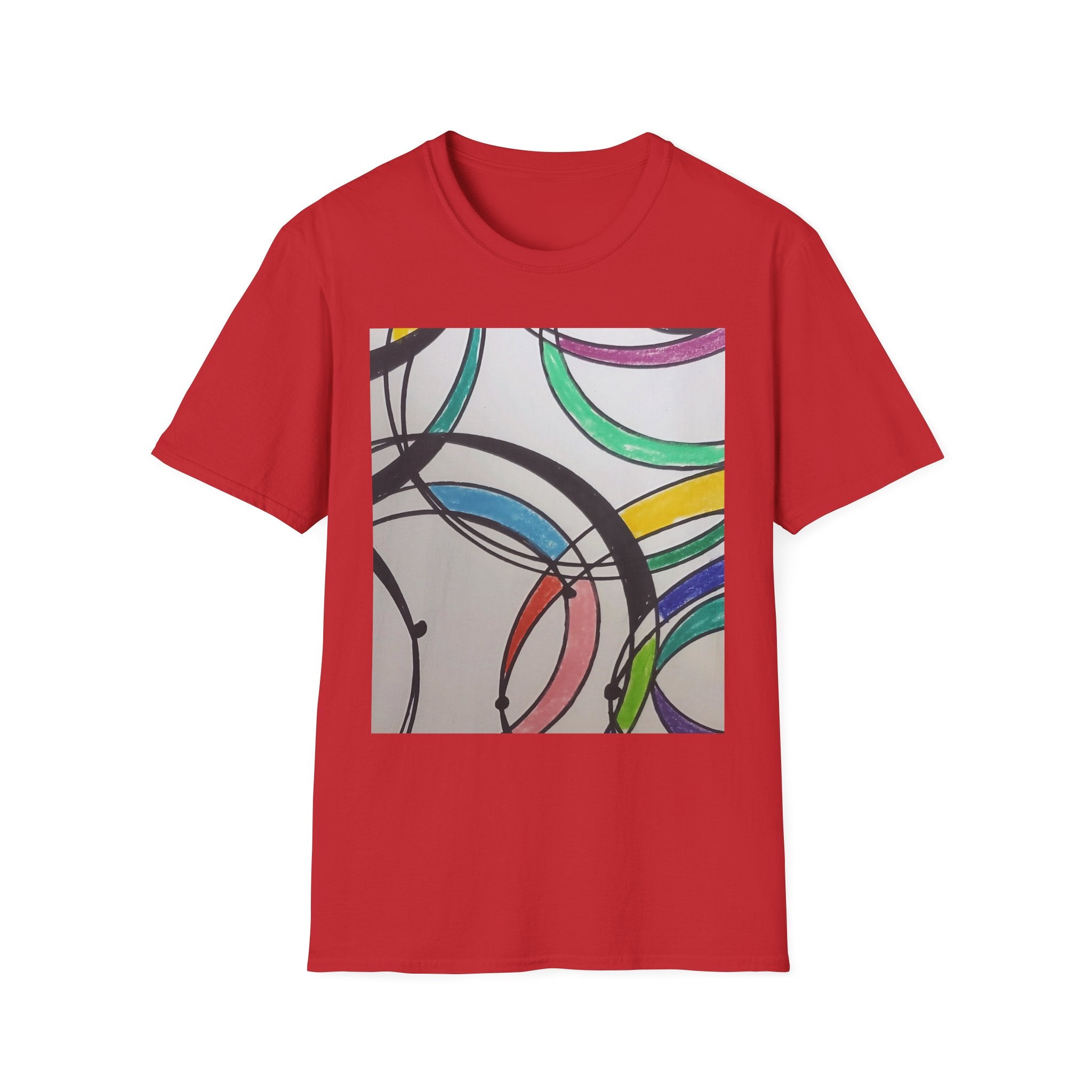 Abstract Colorful Rings T-Shirt