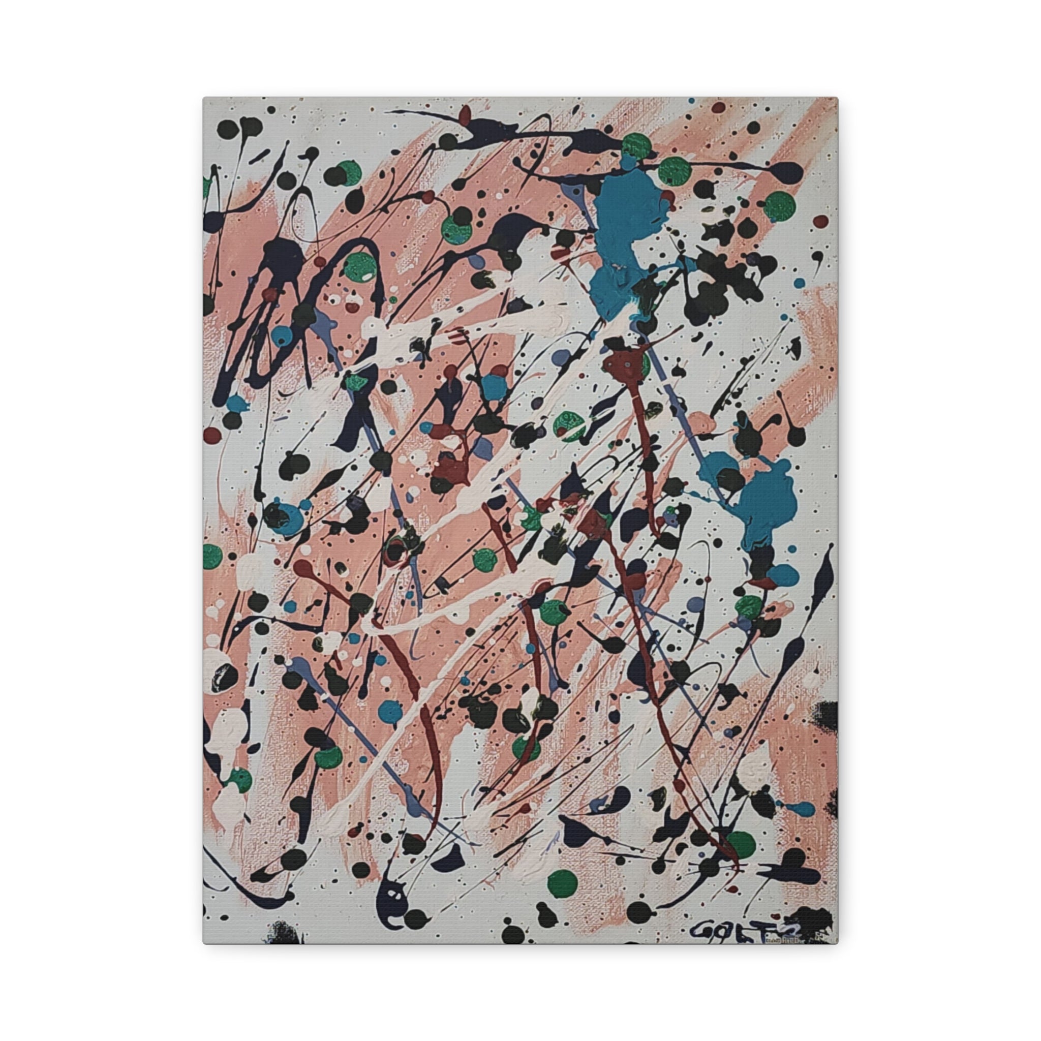 Meltdown in Pink, Stretched, 1.25"