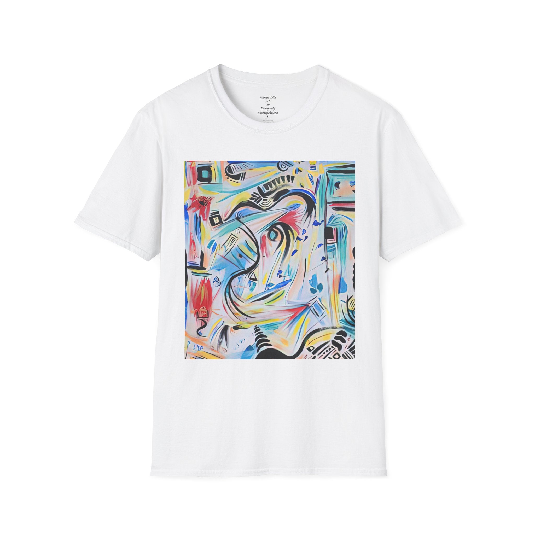 Abstract Colorwave T-Shirt — Vibrant Modern Art Graphic Tee by autistic artist