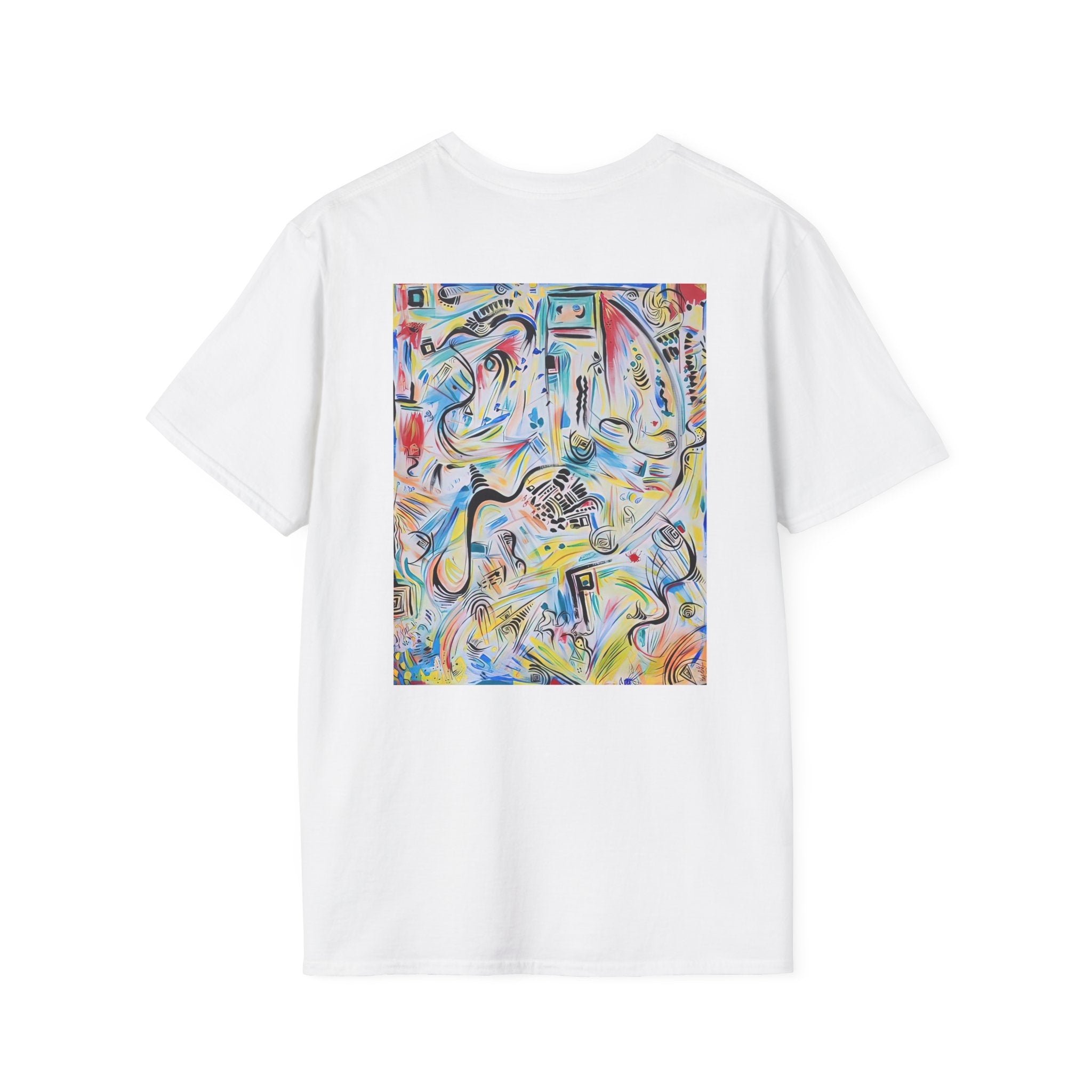 Abstract Colorwave T-Shirt — Vibrant Modern Art Graphic Tee by autistic artist