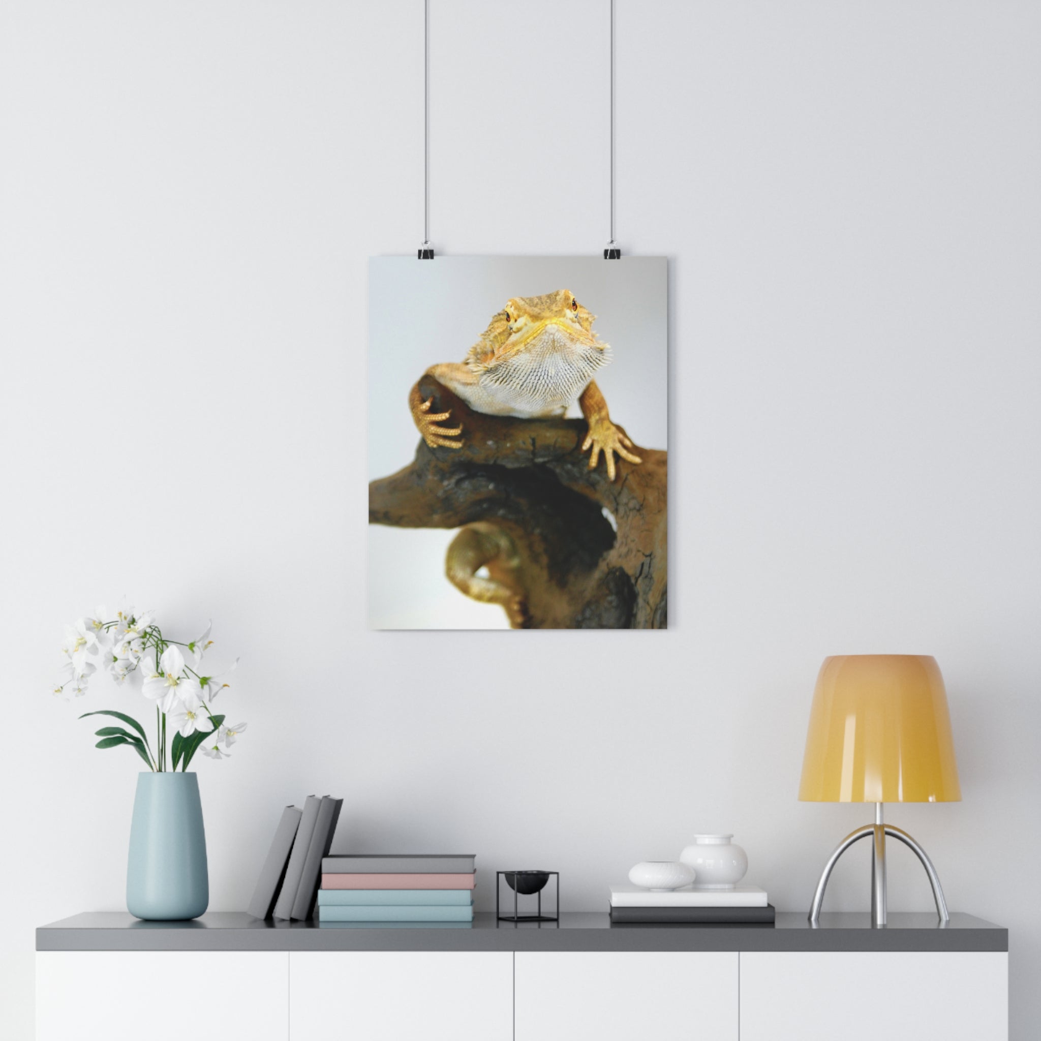 Bearded Dragon Giclée Art Print — Museum-Grade Reptile Wall Art by autistic photographer
