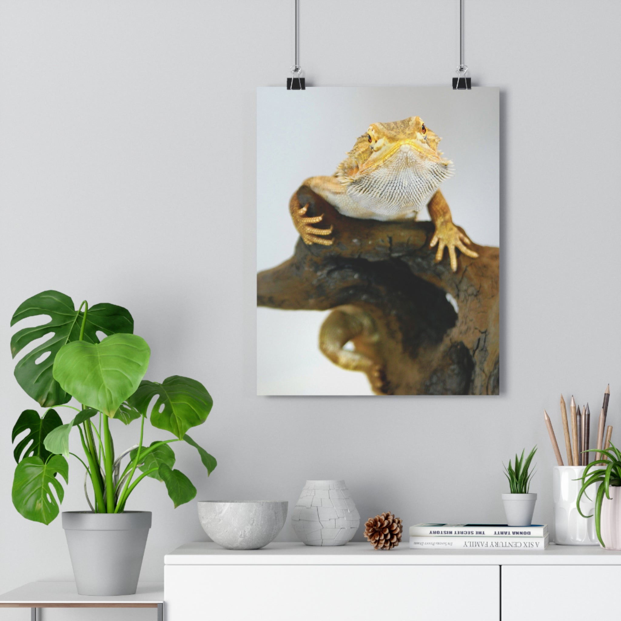 Bearded Dragon Giclée Art Print — Museum-Grade Reptile Wall Art by autistic photographer