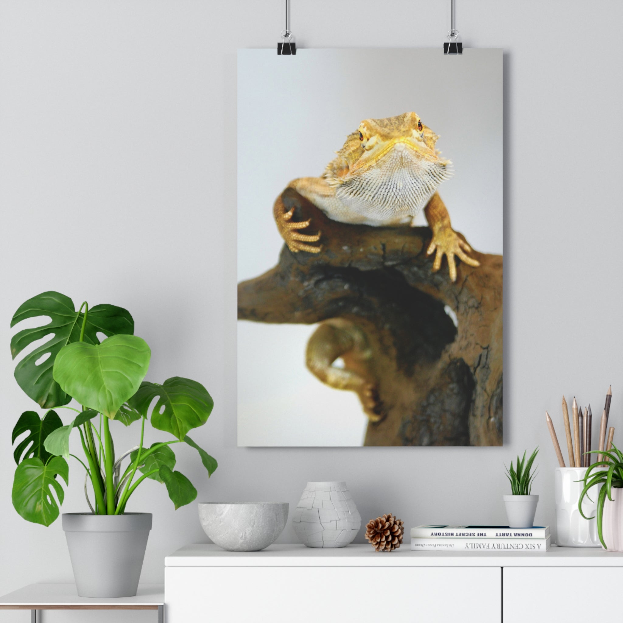 Bearded Dragon Giclée Art Print — Museum-Grade Reptile Wall Art by autistic photographer