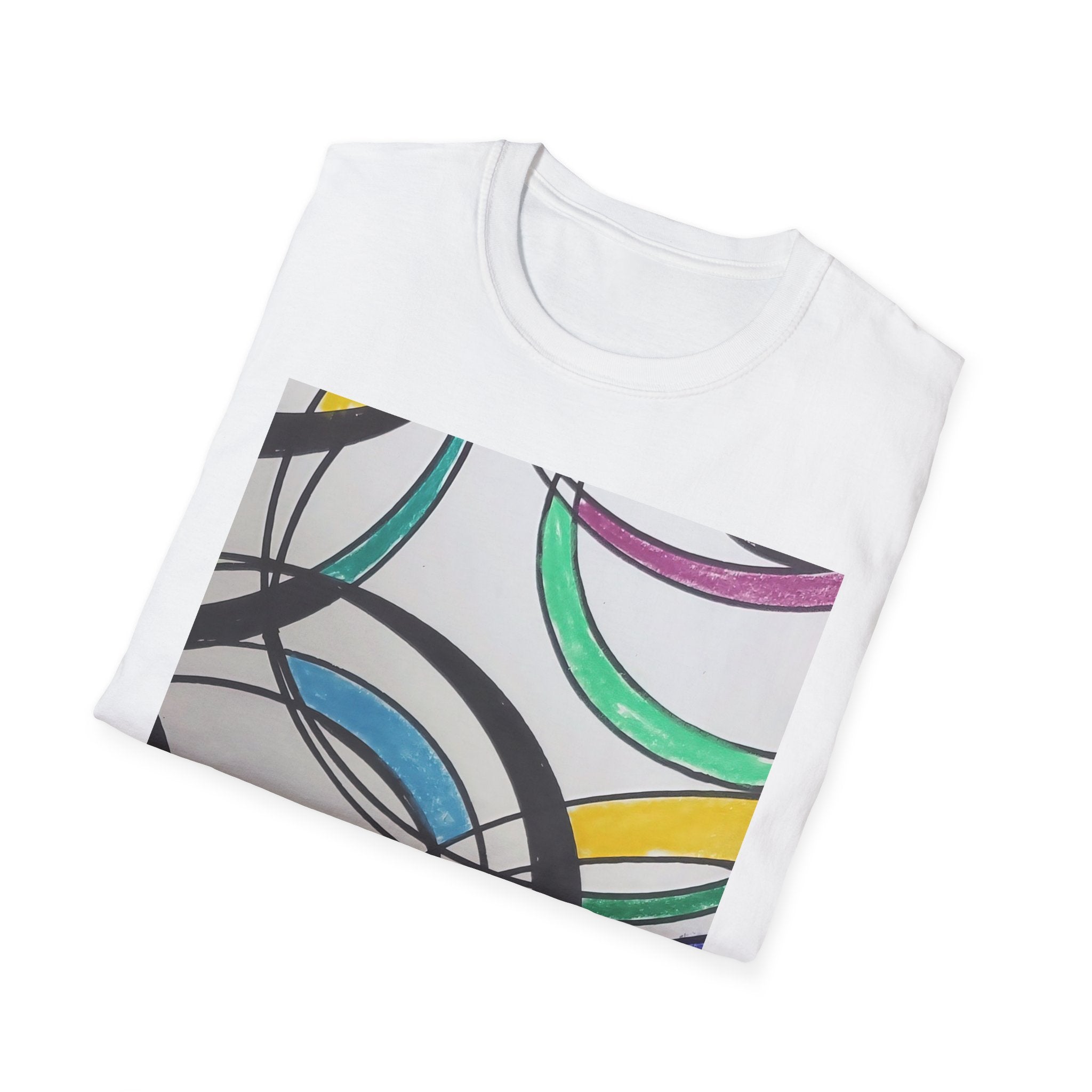 Abstract Colorful Rings T-Shirt