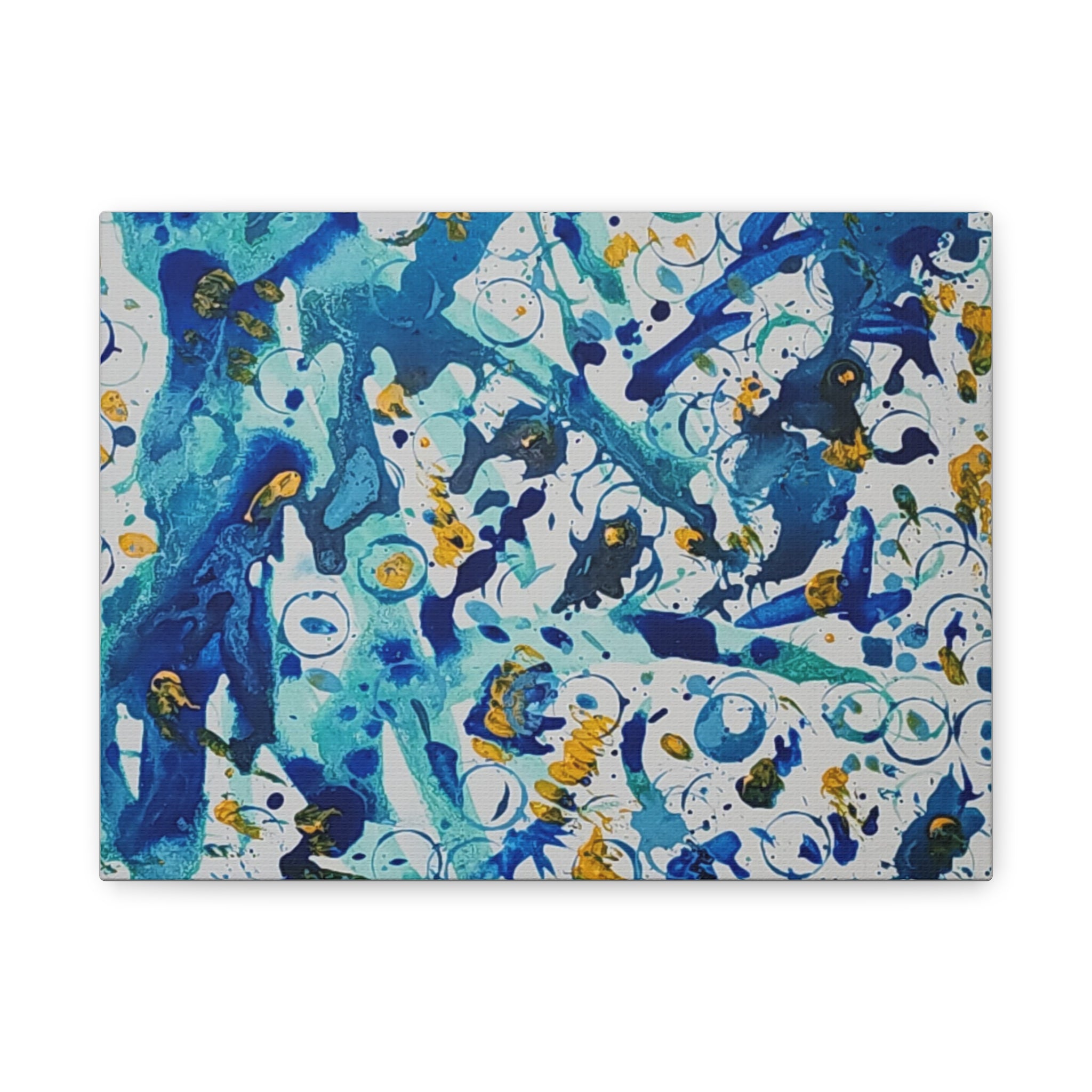 A different Meltdown in Blue, Stretched, 1.25"