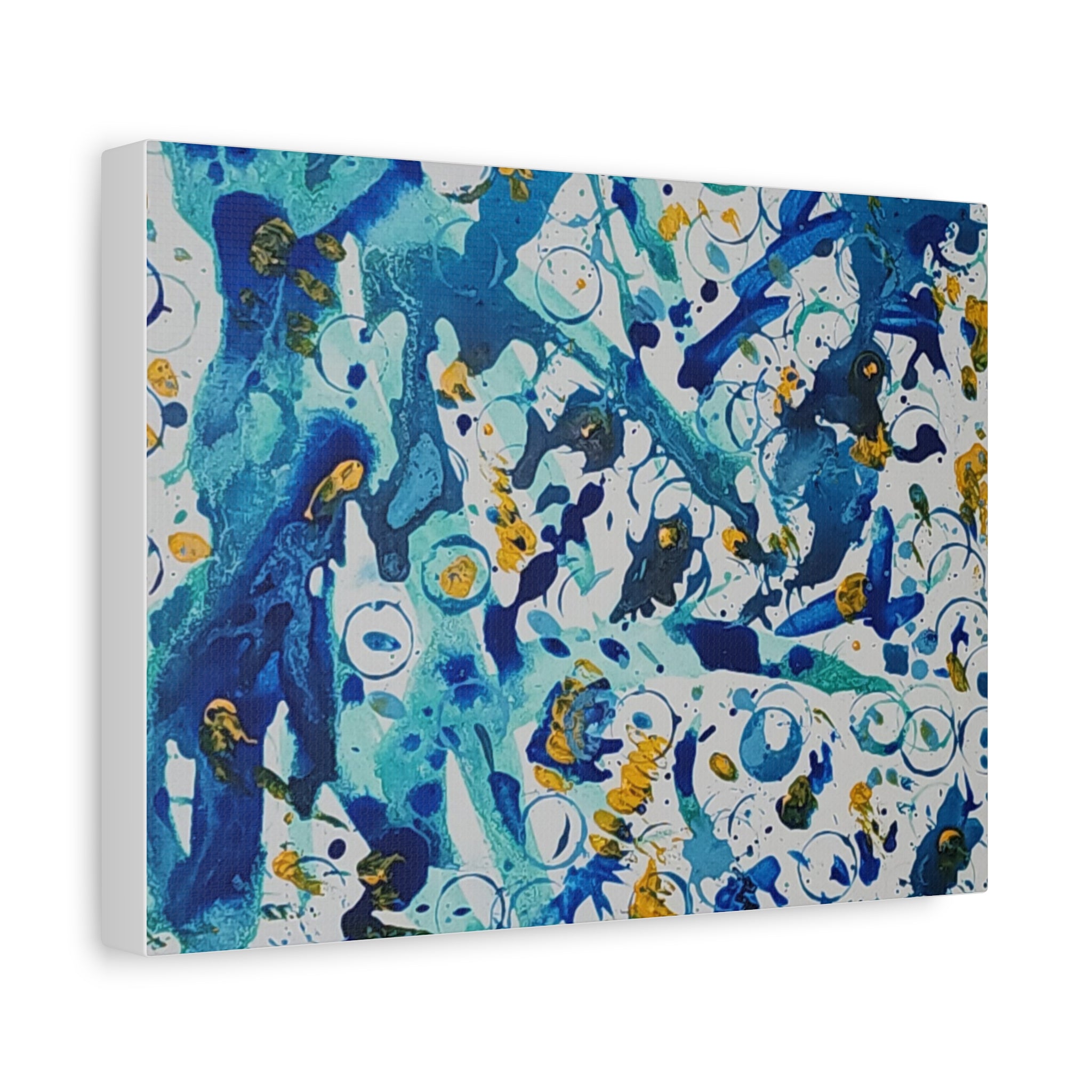 A different Meltdown in Blue, Stretched, 1.25"