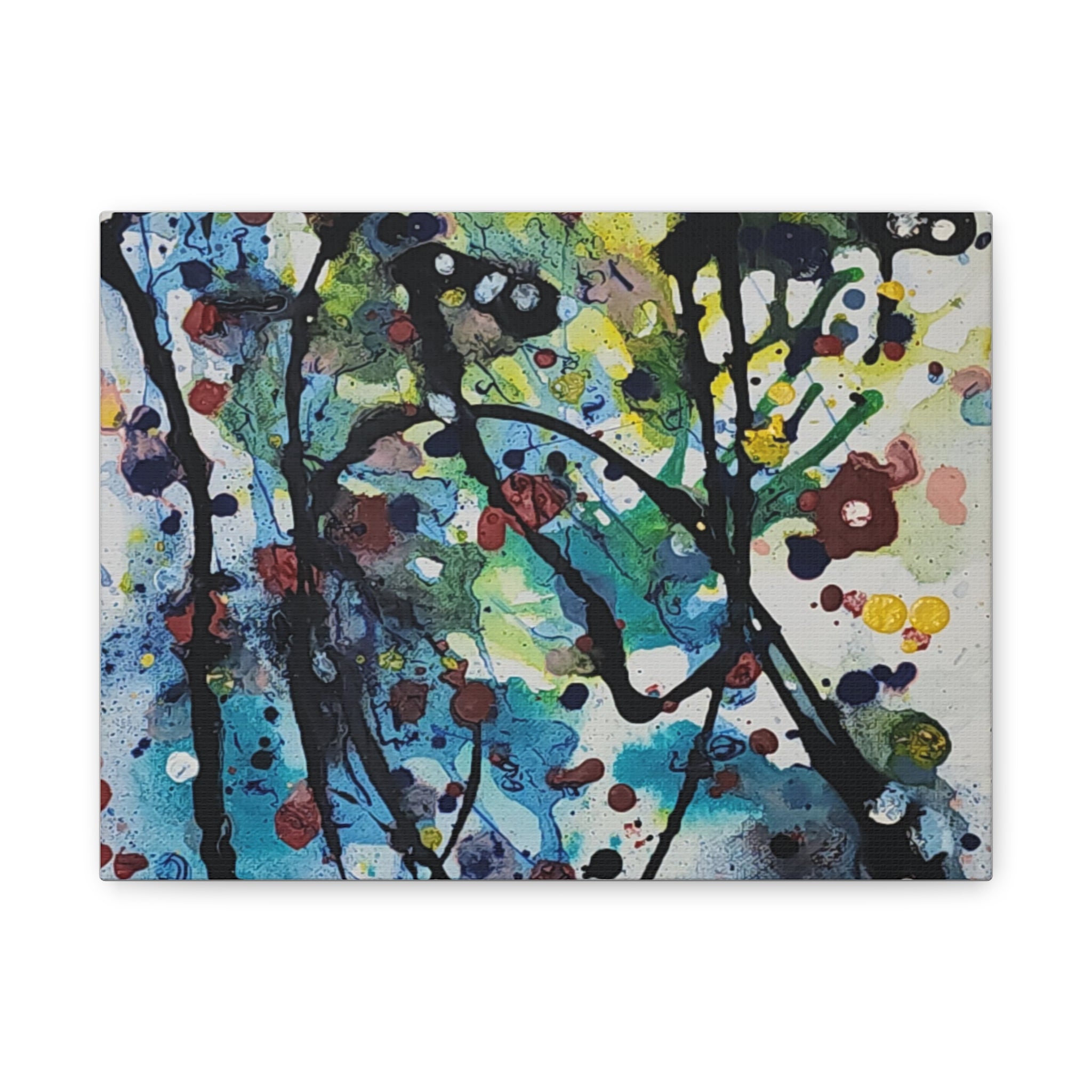 Meltdown in Blue, Stretched, 1.25"