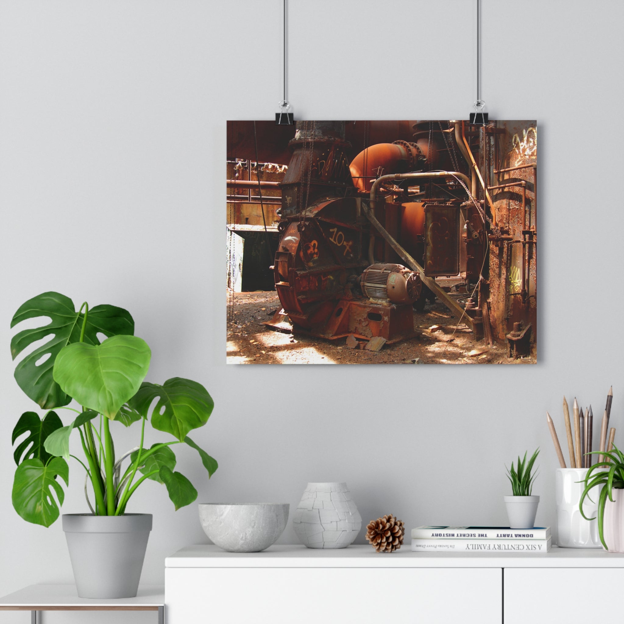 Carrie Blast Furnace Giclée Art Print — Industrial Rusted Steel Mill Machinery Photography by Autistic Photographer