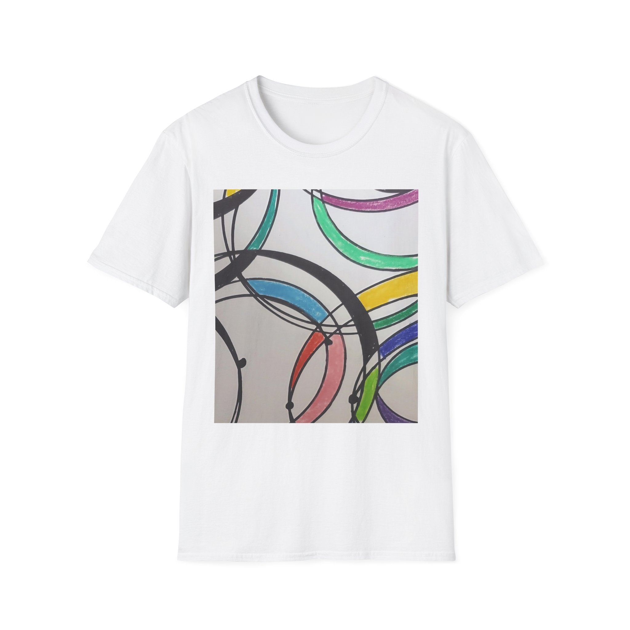 Abstract Colorful Rings T-Shirt