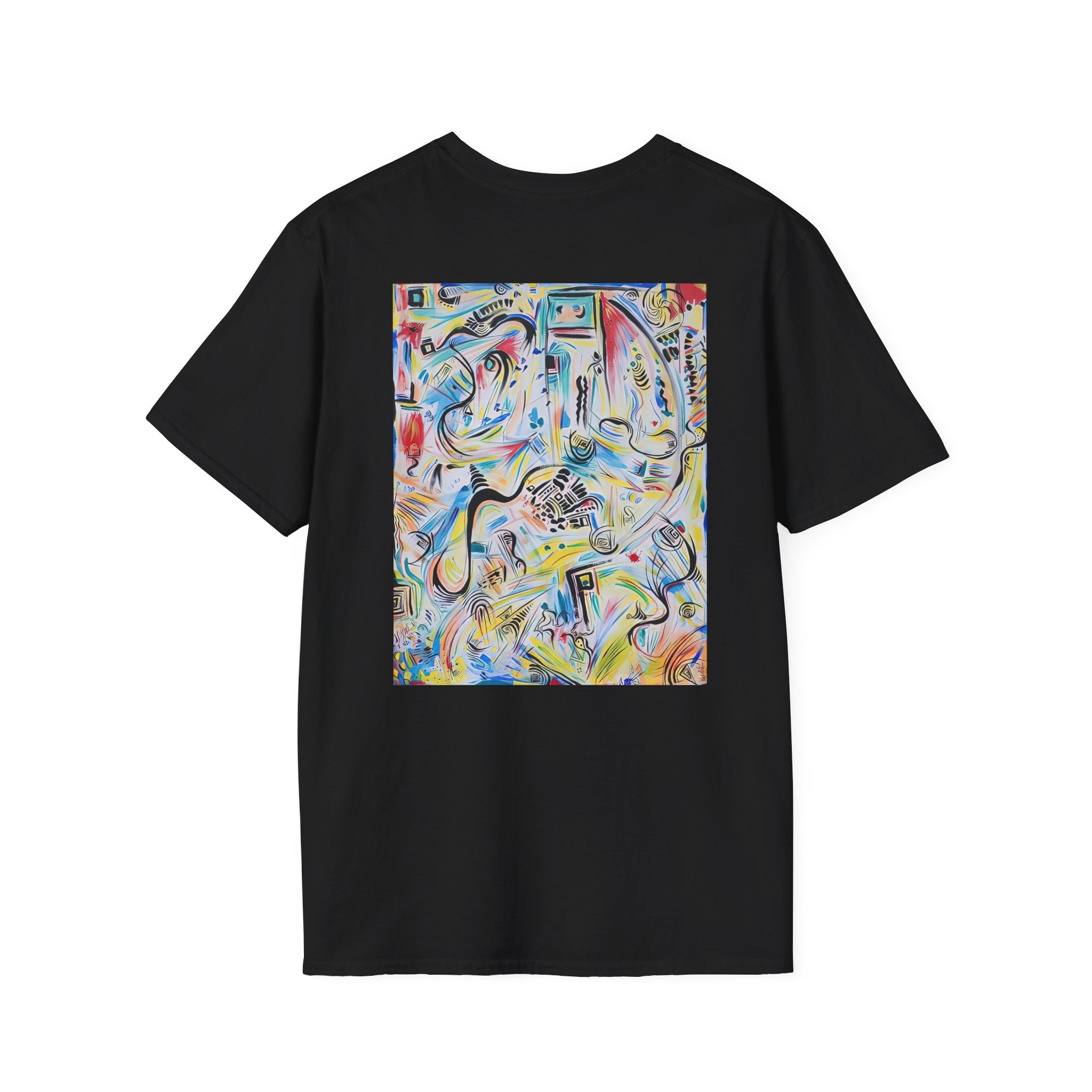 Abstract Colorwave T-Shirt — Vibrant Modern Art Graphic Tee by autistic artist