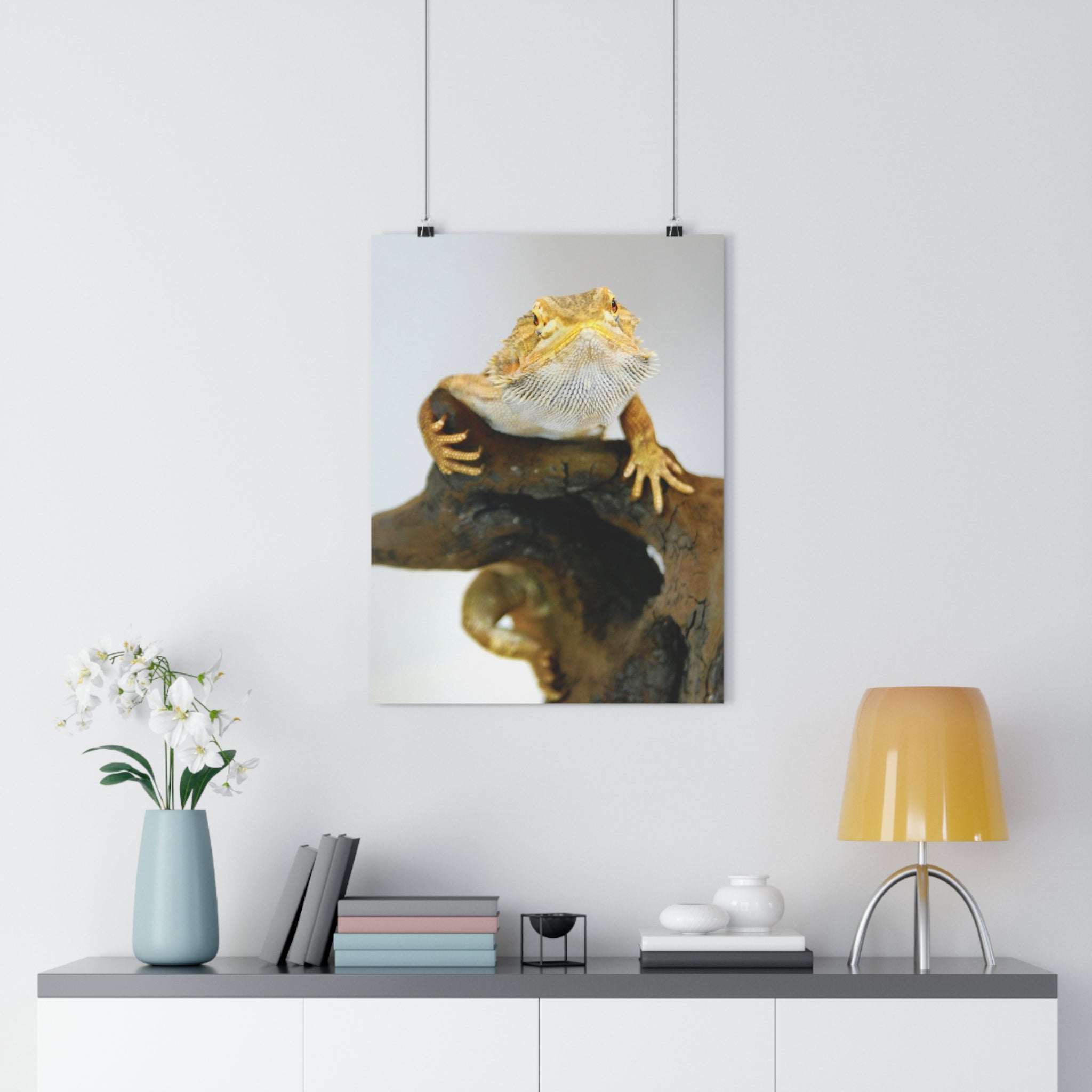 Bearded Dragon Giclée Art Print — Museum-Grade Reptile Wall Art by autistic photographer