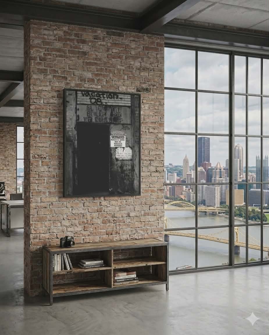 Giclée Art Print — 'Carrie Blast Furnaces Doorway' Black & White Industrial Photo by autistic photographer