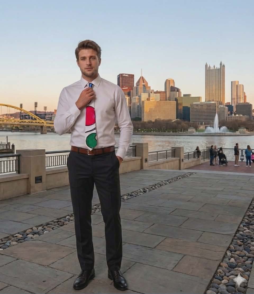 Art That Looks Back - Color Dot Necktie – Retro Polka Dot Art Print Tie by autistic artist