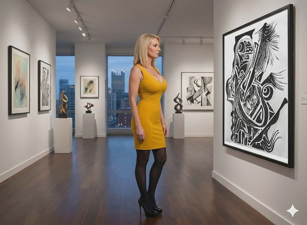 The Friction of Grace: Black & White Giclée Art Print-hand drawn by autistic artist